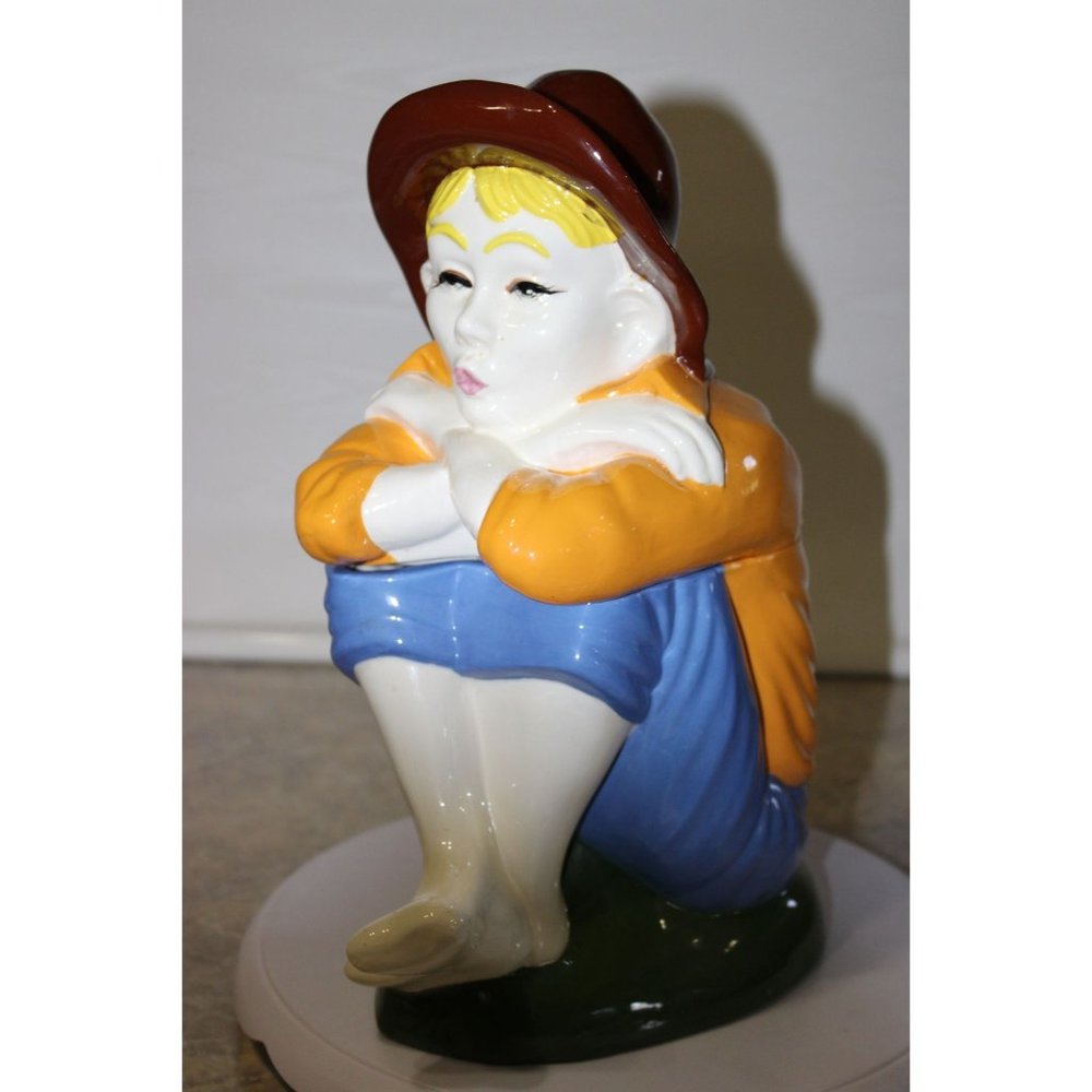 Cookie Jar - Arnel's Porcelain - Whistling Barefoot Boy